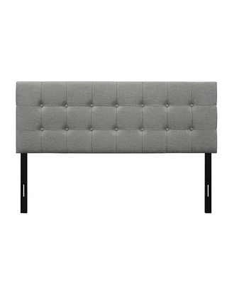 Slickblue Contemporary Button-Tufted Headboard in Upholstered Fabric
