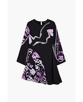 Desigual Women's Asymmetric short dress with letters