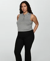 Mango Women's Flared Long Pants