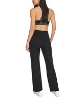 Calvin Klein Women's Fleece High-Waist Angled-Pocket Sweatpants