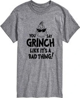 Airwaves Men's The Grinch Like It's A Bad Thing Short Sleeve Tee