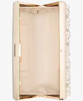 I.n.c. International Concepts Ranndi Matte Champagne Satin Clutch Crossbody