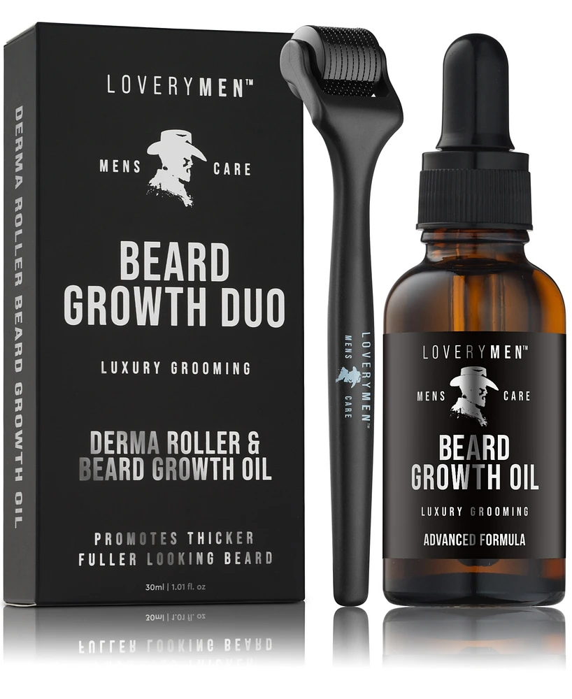 Lovery 2-Pc. LoveryMen Derma Roller & Beard Growth Oil Gift Set