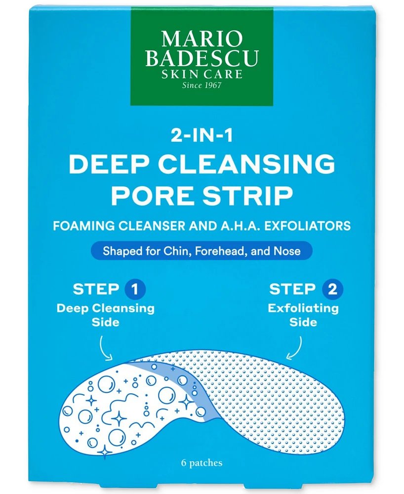 Mario Badescu 2-In-1 Deep Cleansing Pore Strip, 6-Pk.