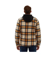 Bench Dna Men's Sinatra Hooded Flannel Check Shirt