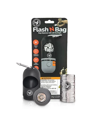 P.t. Supply Co P.t. Supply Co. Flash N Bag Led-Lit Poop Bags, Convenient Dog Waste Bags with Integrated Led Light