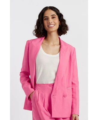 Chinti and Parker Women's & Linen Blend Blazer