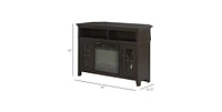 Slickblue Electric Fireplace Mantel Tv Stand w/ Adjustable Shelves 2 Storage Cabinets