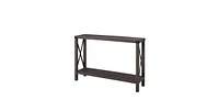 Slickblue Industrial Farmhouse Entryway Table / Console Wood Finish