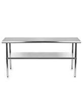 Slickblue Heavy Duty 72 x 24 inch Stainless Steel Kitchen Restaurant Prep Work Table