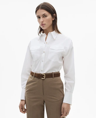 Mango Women's Metal Detail Shirt