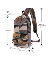 Tsd Brand Mountain Leaf Top Handle Sling Bag