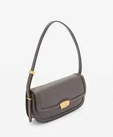 Mango Women's Metal Closure Shoulder Bag