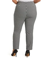 Rafaella Plus Size Comfort Fit Double Zip Pull-On Pants