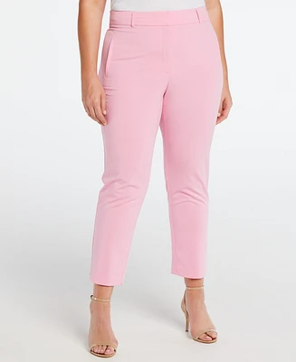 Rafaella Plus Classic Fit Straight Leg Ankle Pants