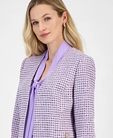 Kasper Women's Tweed Open-Front 3/4-Sleeve Jacket, Regular and Petite Sizes