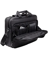 Alpine Swiss Messenger Bag Leather 15.6 Laptop Briefcase Portfolio Business Case