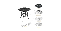 4 In 1 Fire Pit, Gri