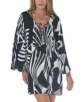 Raviya Women's Printed Tunic Cover-Up