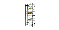 Slickblue 40-Bottle Metal Wine Rack with Wall Mounting Anchors for Stability