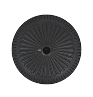 vidaXL Parasol Base Resin Round Black lb