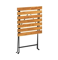 vidaXL 3 Piece Folding Bistro Set Solid Acacia Wood