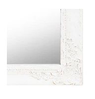 vidaXL Free-Standing Mirror White 15.7"x63"