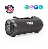 Pyle Portable Bluetooth Speaker with Fm Radio, MP3, Usb & Micro Sd Support, Rechargeable Battery