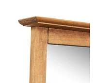 vidaXL Bathroom Mirror Solid Pinewood 27.6"x4.7"x31.1"