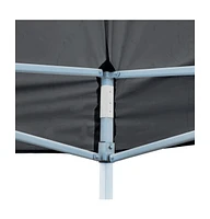 Folding Pop-up Partytent with Sidewalls 9.8'x19.7' Anthracite