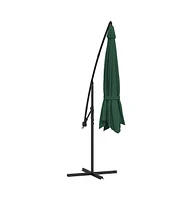 vidaXL Cantilever Garden Parasol 137.8" Green