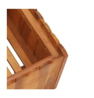 Garden Raised Bed 19.6"x11.8"x9.8" Solid Acacia Wood
