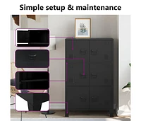 Industrial Storage Chest Black 29.5"x15.7"x47.2" Steel