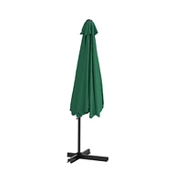 vidaXL Garden Parasol with Steel Pole 118.1" Green