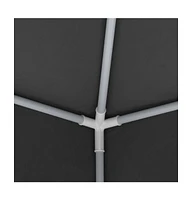 Professional Party Tent with Side Walls 8.2'x8.2' Anthracite 0.3 oz/ft²