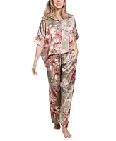 Midnight Bakery Women's Satin Ziggy Pajama Set