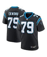 Nike Men's Ikem Ekwonu Black Carolina Panthers Game Jersey