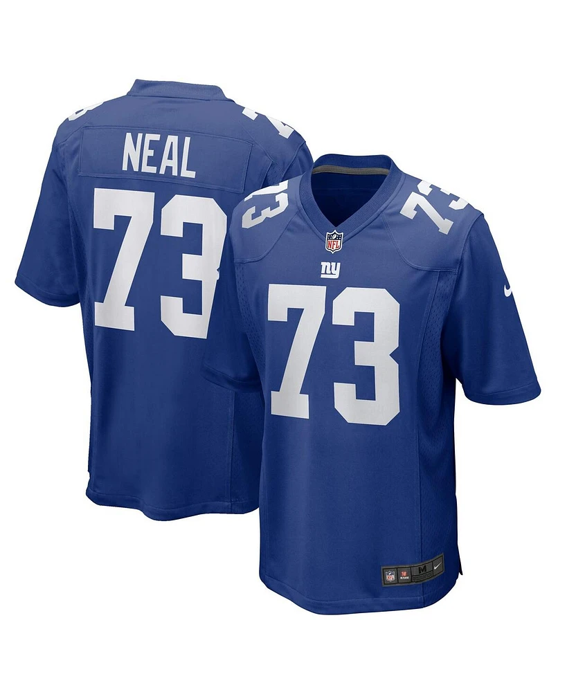 Nike Men's Evan Neal Royal New York Giants Player Game Jersey