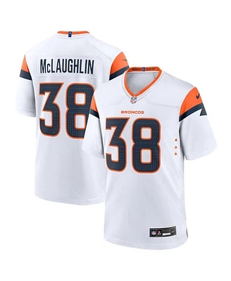 Nike Men's Jaleel McLaughlin White Denver Broncos Game Jersey