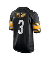 Nike Men's Russell Wilson Black Pittsburgh Steelers Game Jersey