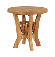 vidaXL 3 Piece Patio Bistro Set Solid Teak Wood