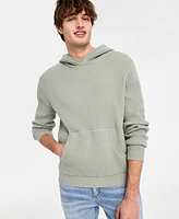 Sun + Stone Men's Waffle-Knit Pullover Hoodie, Exclusively at Macy's