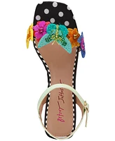 Betsey Johnson Women's Emerry Two-Piece Butterfly Low Block-Heel Sandals