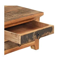 Coffee Table 35.4"x19.7"x12.2" Solid Reclaimed Wood