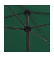 vidaXL Beach Parasol Green 78.7"x49.2"