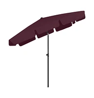 vidaXL Beach Parasol Bordeaux Red 78.7"x49.2"