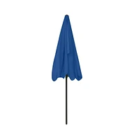 vidaXL Beach Parasol Azure Blue 78.7"x49.2"