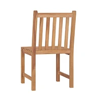 Patio Chairs 2 pcs Solid Teak Wood