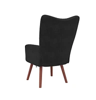 vidaXL Relaxing Chair Black Velvet