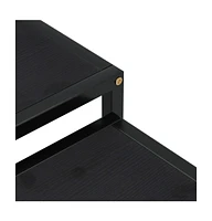 vidaXL Tea Tables 2 pcs Mdf Black